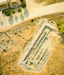 Aerial view of Temple site
