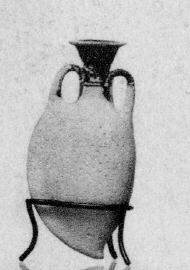 FIGURE VASE (ATHENIAN, BLACK GLAZE)