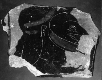 KRATER, COLUMN, FRAGMENT (ATHENIAN, BLACK-FIGURE)