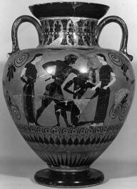 AMPHORA, NECK (ATHENIAN, BLACK-FIGURE)