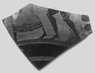 CUP A, FRAGMENT (ATHENIAN, BLACK-FIGURE)