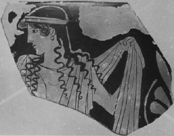 SKYPHOS, FRAGMENT (ATHENIAN, RED-FIGURE)