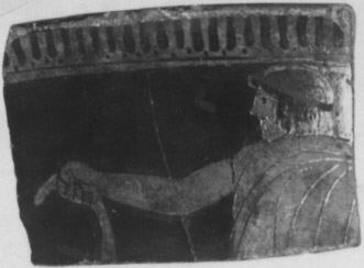 FIGURE VASE, FRAGMENT (ATHENIAN, RED-FIGURE)