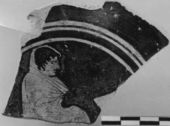 CUP, STEMLESS, FRAGMENT (ATHENIAN, RED-FIGURE)