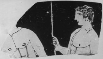 CUP, FRAGMENT (ATHENIAN, RED-FIGURE)