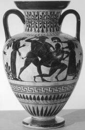 AMPHORA, NECK (ATHENIAN, BLACK-FIGURE)