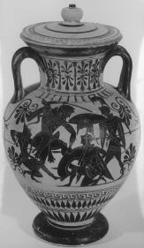AMPHORA, NECK (ATHENIAN, BLACK-FIGURE)