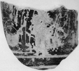 LEKYTHOS, FRAGMENT (ATHENIAN, BLACK-FIGURE)