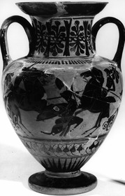 AMPHORA, NECK (ATHENIAN, BLACK-FIGURE)
