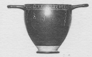SKYPHOS (SOUTH ITALIAN, GNATHIAN, BLACK GLAZE)