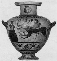 HYDRIA (CAERETAN, BLACK-FIGURE)
