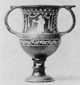 KRATER, KANTHAROID (SOUTH ITALIAN, GNATHIAN, BLACK GLAZE)
