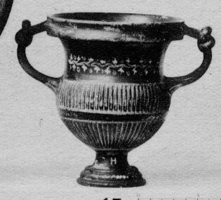 KRATER, KANTHAROID (SOUTH ITALIAN, GNATHIAN, BLACK GLAZE)