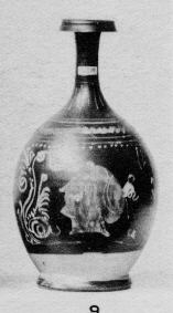 BOTTLE (SOUTH ITALIAN, GNATHIAN, BLACK GLAZE)