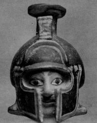 FIGURE VASE, ARYBALLOS (EAST GREEK, PLASTIC)