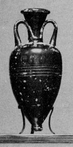 AMPHORISKOS (ATHENIAN, BLACK GLAZE)