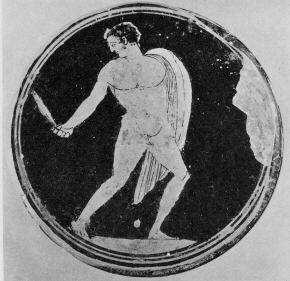 CUP, STEMLESS, FRAGMENT (ATHENIAN, RED-FIGURE)