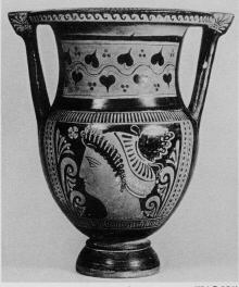 KRATER, COLUMN (SOUTH ITALIAN, APULIAN, RED-FIGURE)