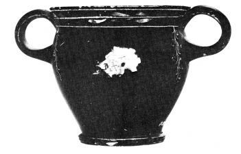 KANTHAROS (SOUTH ITALIAN, GNATHIAN, BLACK GLAZE)