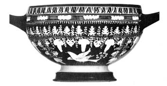 CUP SKYPHOS (SOUTH ITALIAN, GNATHIAN, BLACK GLAZE)
