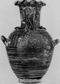 HYDRIA (ATHENIAN GEOMETRIC, SILHOUETTE)
