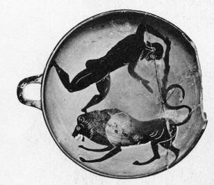 CUP, STEMLESS (ATHENIAN, BLACK-FIGURE)