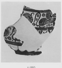 OINOCHOE, FRAGMENT (ETRUSCO-CORINTHIAN, BLACK-FIGURE)