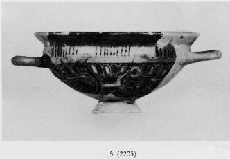 CUP (ETRUSCO-CORINTHIAN, BLACK-FIGURE)