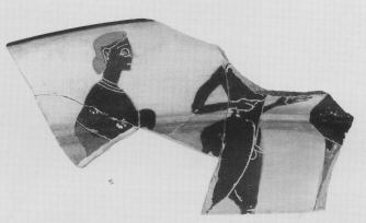 CUP, SIANA, FRAGMENT (ATHENIAN, BLACK-FIGURE)
