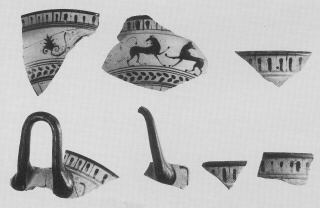 CUP, KASSEL, FRAGMENTS (ATHENIAN, BLACK-FIGURE)