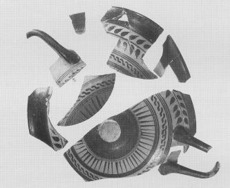 CUP DROOP, FRAGMENTS (ATHENIAN, BLACK-FIGURE)