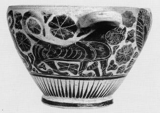 SKYPHOS (CORINTHIAN, BLACK-FIGURE)