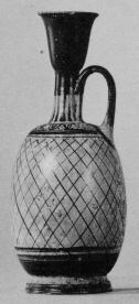 LEKYTHOS (SOUTH ITALIAN, CAMPANIAN, BLACK PATTERN)