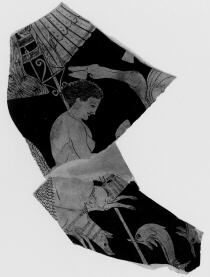 KRATER, BELL, FRAGMENT (SOUTH ITALIAN, APULIAN, RED-FIGURE)