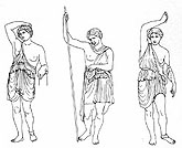 'The Ephesus Amazons'. Drawing from John Boardman, <I>Classical Sculpture</I> Fig. 195.