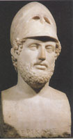 Marble bust of Perikles by Kresilas. London, British Museum