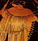 Detail from a red-figure clay vase, about 490-480 BC. Musei Vaticani 17907.