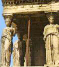 View of the porch of the Erechtheion.