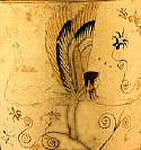 Detail from an Athenian white-ground clay vase, about 490 BC. Cleveland, Museum of Art 66.114.