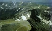 Aerial view of Mount Olympus.