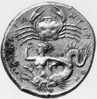 Coin from Akragas (Sicily), about 420-410 BC. Private collection. Photo. Hirmer 11.0175 R (<I>2:1</I>)