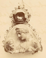 Nineteenth century photograph of Renaissance mount of gold and enamel