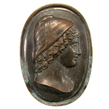 Cameo.  Head of youth