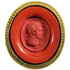 Cornelian. Emperor bust