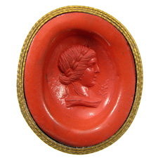 Cornelian.  Apollo bust