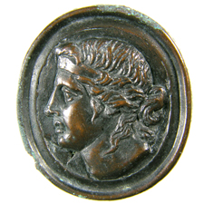Cameo. Head of youth