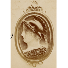 Cameo. Bust of warrior