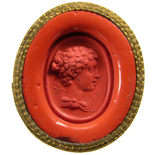 Cornelian. Bust of Hermes
