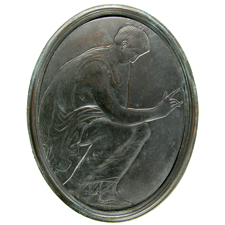 Cameo. Seated woman