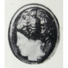 Cornelian. Woman's head